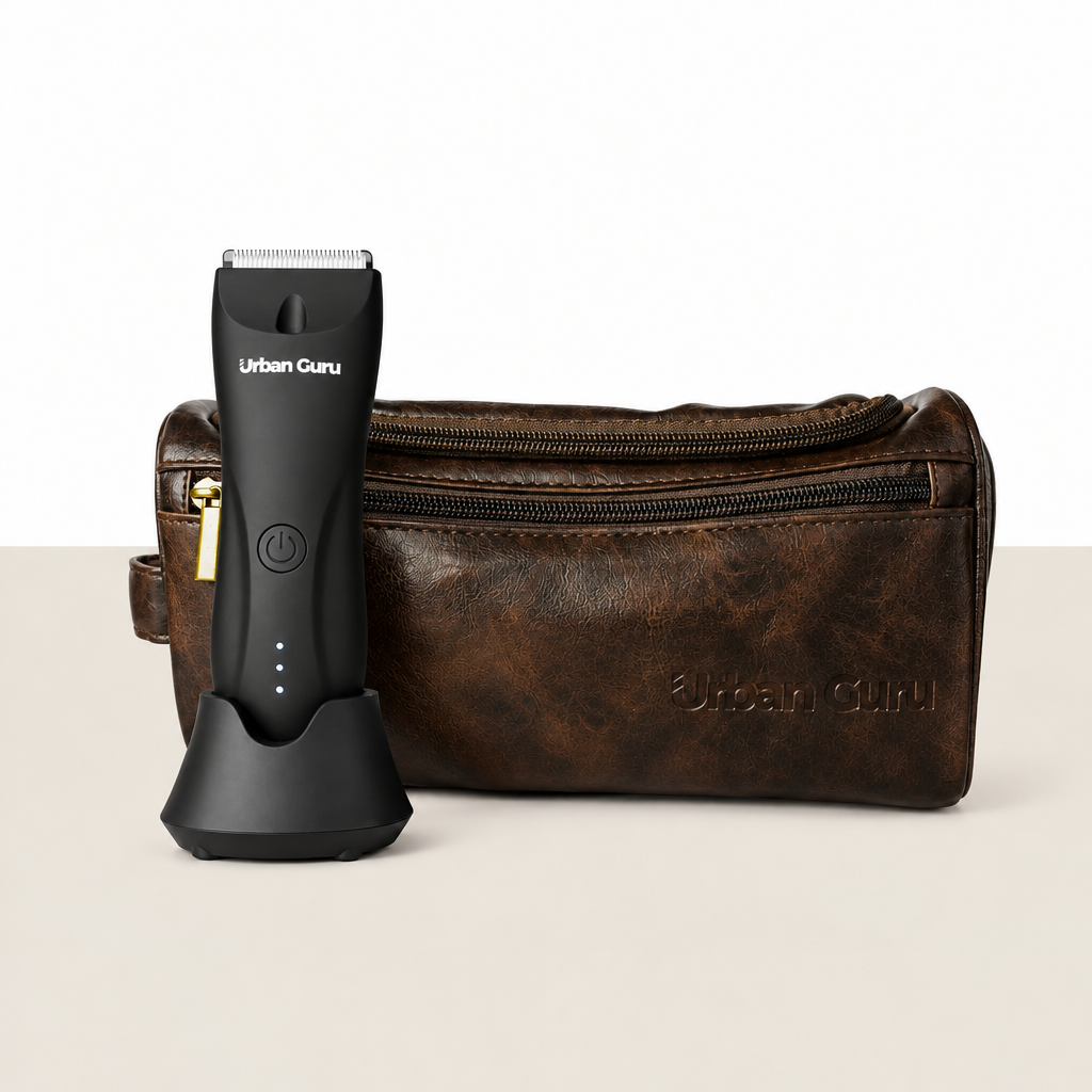 Brown Guru Gear Bag bundle with Precision Pro trimmer and charging dock