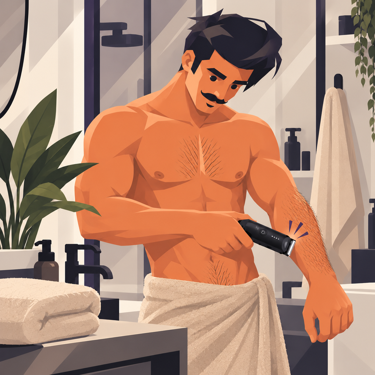 Shaving body hair